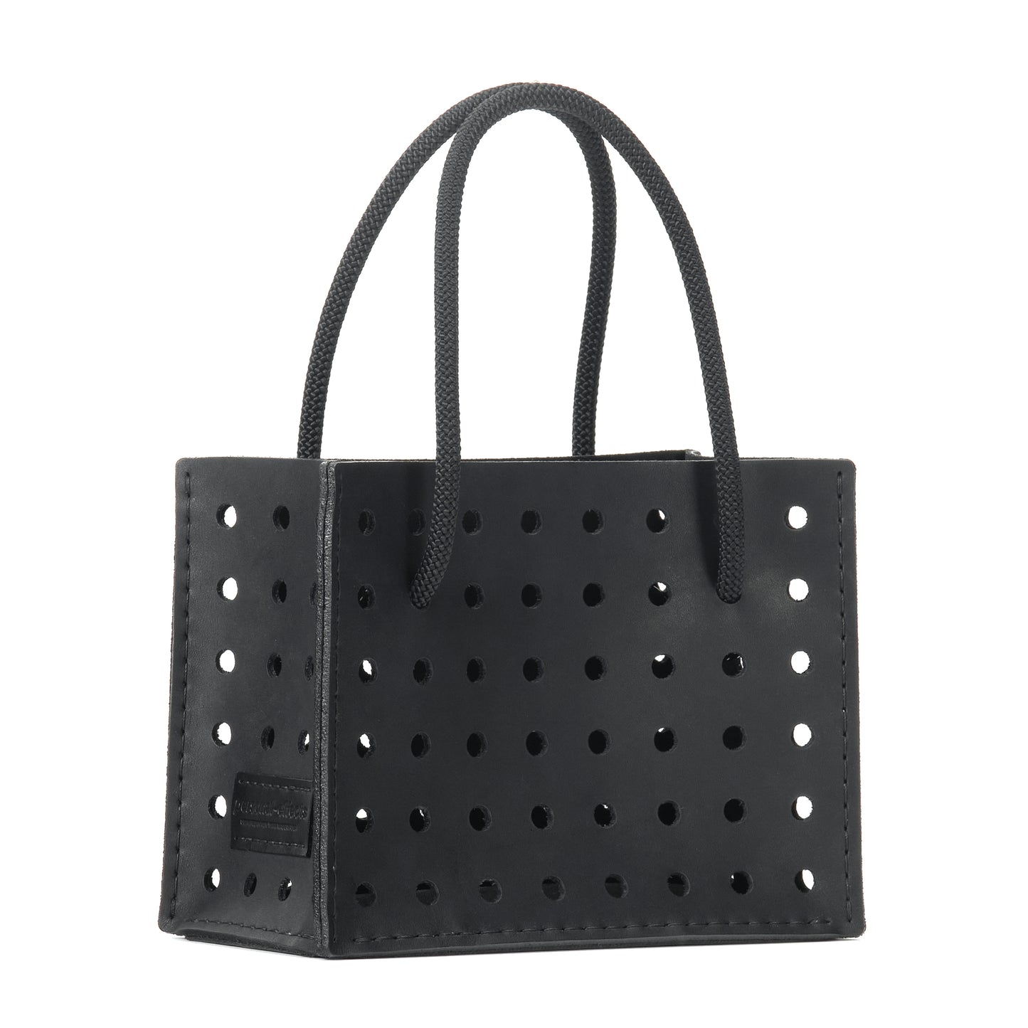 SQUARE PERFORATED MINI TOTE