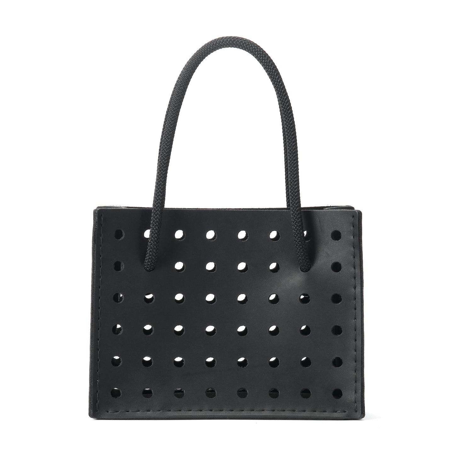 SQUARE PERFORATED MINI TOTE