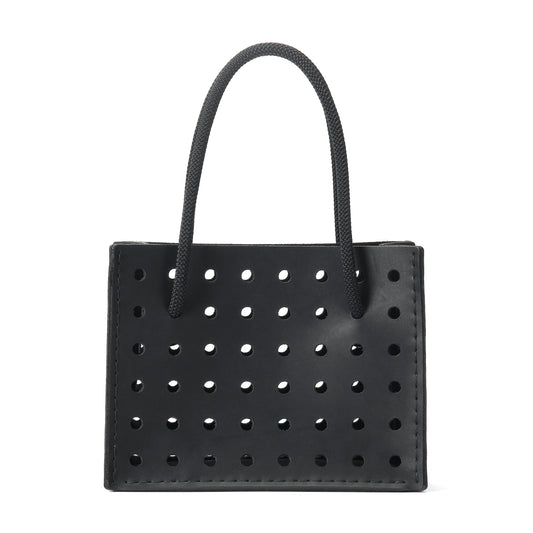 SQUARE PERFORATED MINI TOTE